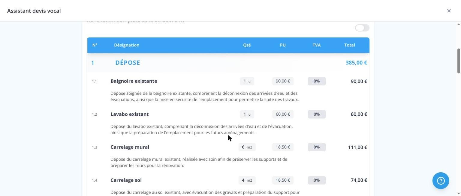 Obat : le lot « Dépose » généré par l'IA